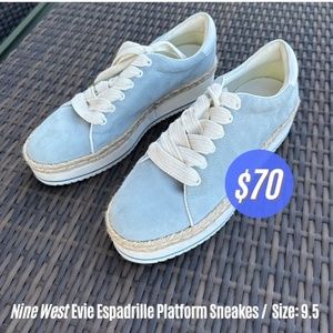 Nine West Evie Espadrille Platform Sneakers